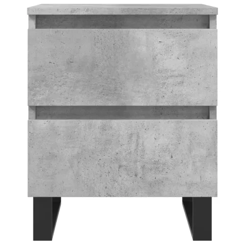Betonszürke szerelt fa éjjeliszekrény 40x35x50 cm