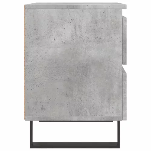 Betonszürke szerelt fa éjjeliszekrény 40x35x50 cm
