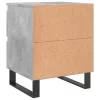 Betonszürke szerelt fa éjjeliszekrény 40x35x50 cm