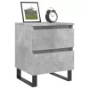 2 db betonszürke szerelt fa éjjeliszekrény 40 x 35 x 50 cm