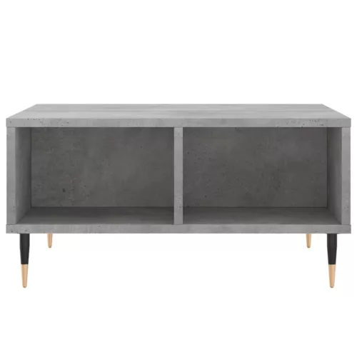 Betonszürke szerelt fa dohányzóasztal 60 x 60 x 30 cm