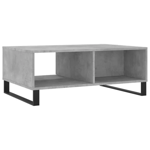Betonszürke szerelt fa dohányzóasztal 90 x 60 x 35 cm