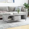 Betonszürke szerelt fa dohányzóasztal 104 x 60 x 35 cm