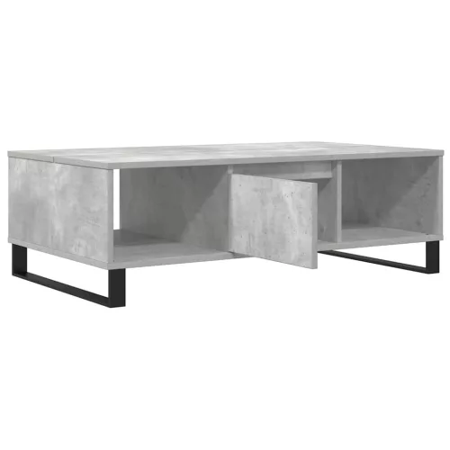 Betonszürke szerelt fa dohányzóasztal 104 x 60 x 35 cm