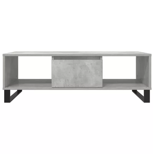Betonszürke szerelt fa dohányzóasztal 104 x 60 x 35 cm