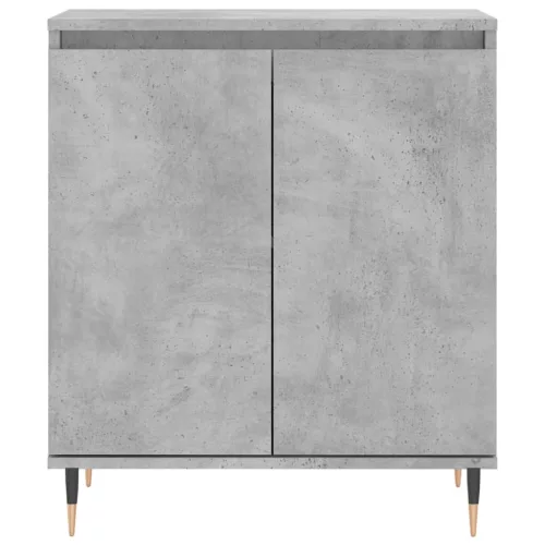 Betonszürke szerelt fa tálalószekrény 60 x 35 x 70 cm