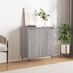   Szürke sonoma színű szerelt fa tálalószekrény 60 x 35 x 70 cm