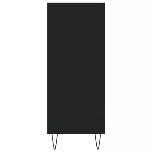 Fekete szerelt fa magasszekrény 57 x 35 x 90 cm