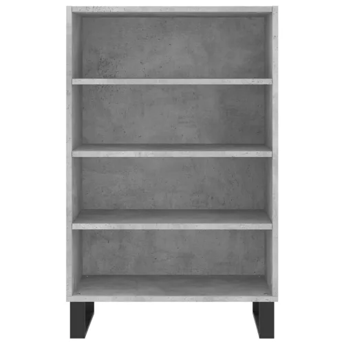 Betonszürke szerelt fa magasszekrény 57 x 35 x 90 cm