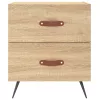2 db sonoma tölgy színű szerelt fa éjjeliszekrény 40x35x47,5 cm