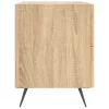 2 db sonoma tölgy színű szerelt fa éjjeliszekrény 40x35x47,5 cm