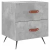 Betonszürke szerelt fa éjjeliszekrény 40 x 35 x 47,5 cm