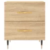 2 db sonoma tölgy színű szerelt fa éjjeliszekrény 40x35x47,5 cm