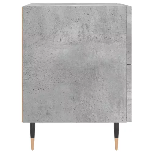 2 db betonszürke szerelt fa éjjeliszekrény 40 x 35 x 47,5 cm