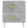 Betonszürke szerelt fa éjjeliszekrény 40 x 35 x 47,5 cm
