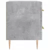 Betonszürke szerelt fa éjjeliszekrény 40 x 35 x 47,5 cm