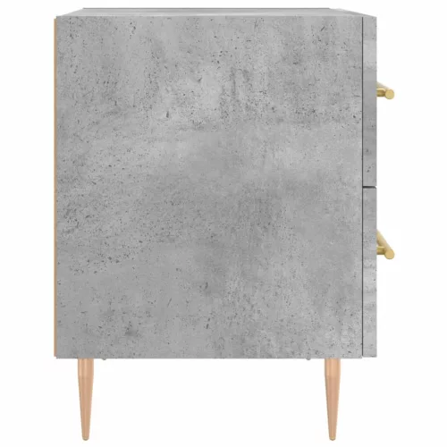 Betonszürke szerelt fa éjjeliszekrény 40 x 35 x 47,5 cm
