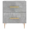 2 db betonszürke szerelt fa éjjeliszekrény 40 x 35 x 47,5 cm