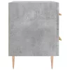 2 db betonszürke szerelt fa éjjeliszekrény 40 x 35 x 47,5 cm