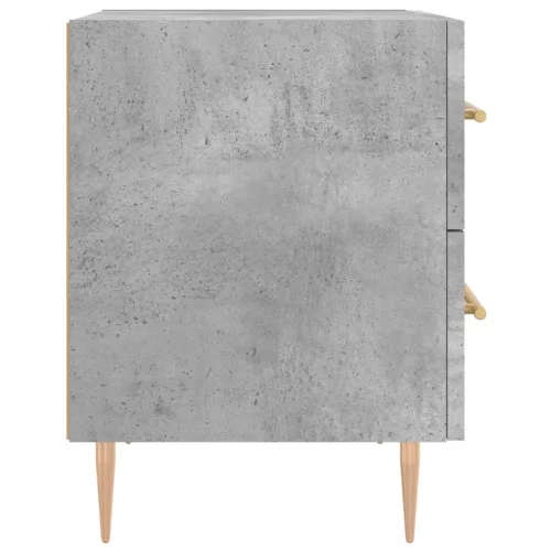 2 db betonszürke szerelt fa éjjeliszekrény 40 x 35 x 47,5 cm