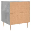 2 db betonszürke szerelt fa éjjeliszekrény 40 x 35 x 47,5 cm