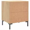 2 db sonoma tölgy színű szerelt fa éjjeliszekrény 40x35x47,5 cm