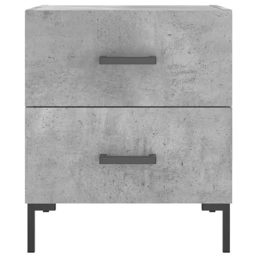 Betonszürke szerelt fa éjjeliszekrény 40 x 35 x 47,5 cm