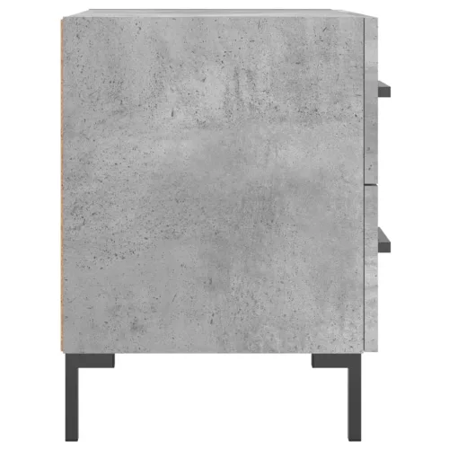 Betonszürke szerelt fa éjjeliszekrény 40 x 35 x 47,5 cm