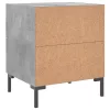 Betonszürke szerelt fa éjjeliszekrény 40 x 35 x 47,5 cm