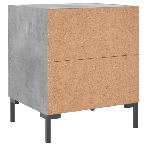 Betonszürke szerelt fa éjjeliszekrény 40 x 35 x 47,5 cm