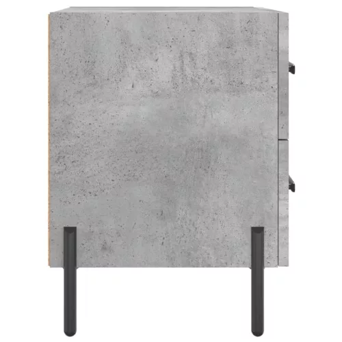 Betonszürke szerelt fa éjjeliszekrény 40 x 35 x 47,5 cm