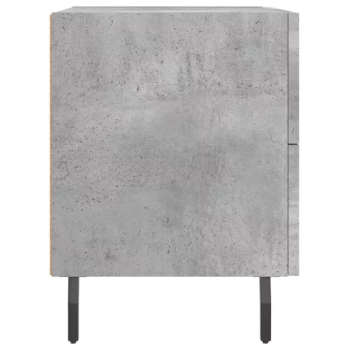 Betonszürke szerelt fa éjjeliszekrény 40 x 35 x 47,5 cm