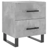 Betonszürke szerelt fa éjjeliszekrény 40 x 35 x 47,5 cm