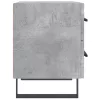 Betonszürke szerelt fa éjjeliszekrény 40 x 35 x 47,5 cm