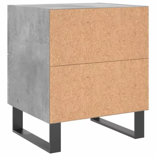 Betonszürke szerelt fa éjjeliszekrény 40 x 35 x 47,5 cm