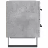2 db betonszürke szerelt fa éjjeliszekrény 40 x 35 x 47,5 cm