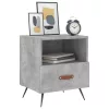 2 db betonszürke szerelt fa éjjeliszekrény 40 x 35 x 47,5 cm