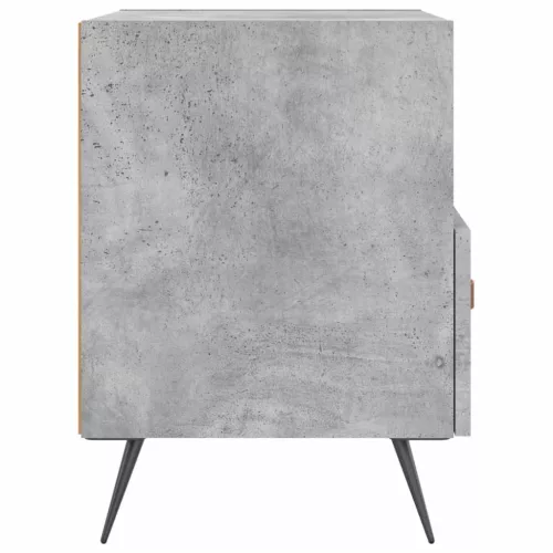 2 db betonszürke szerelt fa éjjeliszekrény 40 x 35 x 47,5 cm