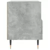 2 db betonszürke szerelt fa éjjeliszekrény 40 x 35 x 47,5 cm