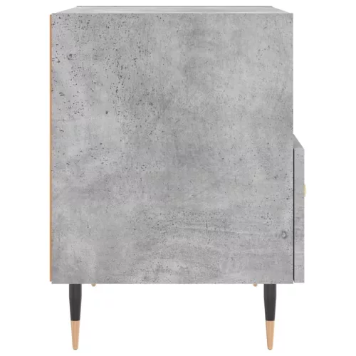 2 db betonszürke szerelt fa éjjeliszekrény 40 x 35 x 47,5 cm