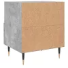 2 db betonszürke szerelt fa éjjeliszekrény 40 x 35 x 47,5 cm