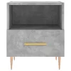 Betonszürke szerelt fa éjjeliszekrény 40 x 35 x 47,5 cm
