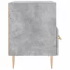 Betonszürke szerelt fa éjjeliszekrény 40 x 35 x 47,5 cm