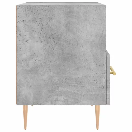 Betonszürke szerelt fa éjjeliszekrény 40 x 35 x 47,5 cm