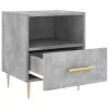 2 db betonszürke szerelt fa éjjeliszekrény 40 x 35 x 47,5 cm