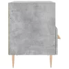 2 db betonszürke szerelt fa éjjeliszekrény 40 x 35 x 47,5 cm