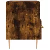 2 db füstös tölgy színű szerelt fa éjjeliszekrény 40x35x47,5 cm