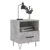 2 db betonszürke szerelt fa éjjeliszekrény 40 x 35 x 47,5 cm
