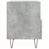 2 db betonszürke szerelt fa éjjeliszekrény 40 x 35 x 47,5 cm