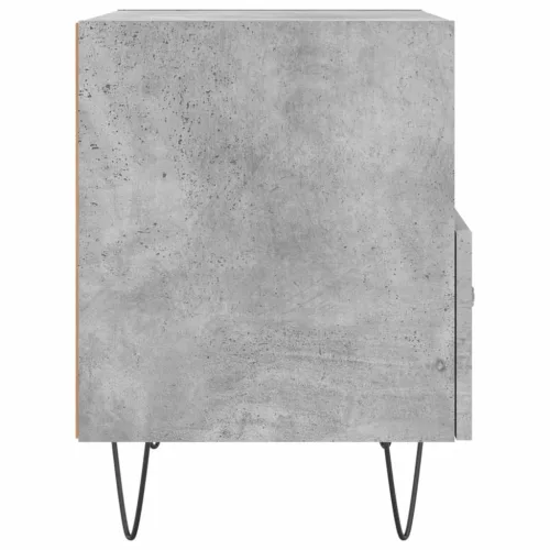 2 db betonszürke szerelt fa éjjeliszekrény 40 x 35 x 47,5 cm